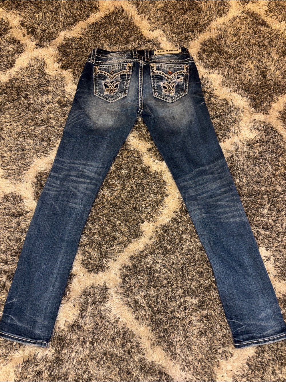 Rock Revival Rhinestone Jeans - Picture 4 of 9